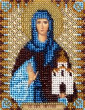 CM/ЦМ-1752 Икона "Св. преподобной Ангелины Сербской" Набор для вышивания бисером PANNA 8,5*11см