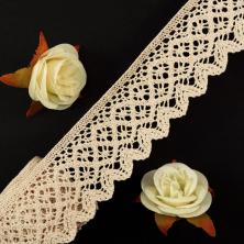 Кружево лен  50мм арт.TR.1003