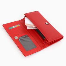 Кошелек иск.кожа на магните 3 отдела 19*10см арт.10909773 красный
