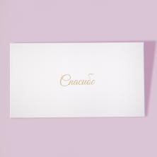 Спасибо Конверт д/денег со стикером бел.17*9см 20-05-385