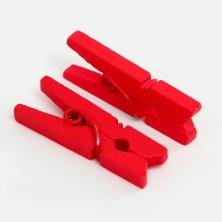 Прищепки 25*3мм арт.7599916 красный (10шт)