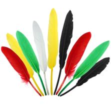 Перо утиное 13см арт.686757 ассорти