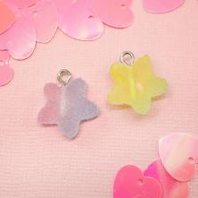 Подвеска акрил "Звездочка" 17*7мм арт.SF-7189 ассорти