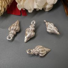 Подвеска "Ракушка" 10*20мм арт.ИВ-706 зол/крем