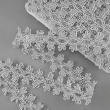 Тесьма металлизированная 35мм арт.SF-2957 серебро