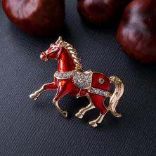 Брошь со стразами 