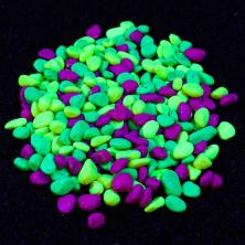 Галька флуоресцентная 8-12мм арт.5411739 светится в темноте (800гр)