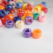 Бусины акрил 6*9мм арт.0020  ассорти (50гр)