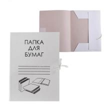 Папка Calligrata на завязках А4 20-35мм корешок на 200л арт.5202251 белый