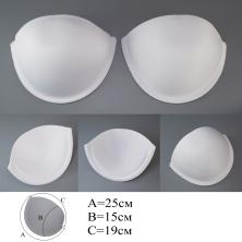 Чашечки овал с косточкой с PUSH-UP арт.ФУ-11912 белый