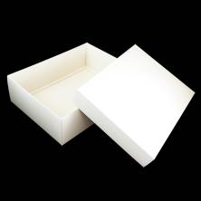 Коробка крафт с крышкой 30*23*9см арт.SF-7167 белый