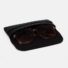 Футляр для очков иск.кожа с салфеткой 17*8*3,5см арт.9381371