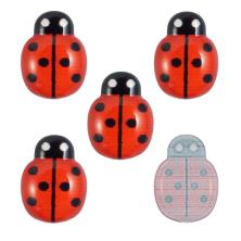 "Божья коровка" пластик 11*15мм арт.SF-7239 красный