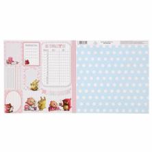 Бумага двусторонняя 30,5*30,5см "Наша крошка. Плашки. Я расту" 180гр/м арт.1482729