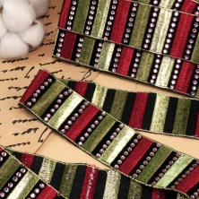 Тесьма со стразами 40мм арт.119