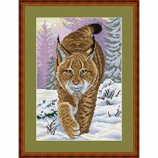 Набор для вышивания мулине "М.П.Студия" "Хищница" 26*18см арт.М-063