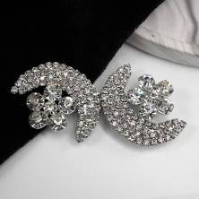 Застежка 71*31мм со стразами арт.JRTB-1175