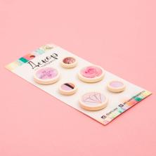 Набор топсов (фишек) для скрапбукинга "Моя прекрасная жизнь" 7,5*16см дерево арт.2723943 (6шт)