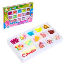 Набор бусин акрил 13*12см арт.593632 ассорти