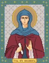 "Нова Слобода" арт.С-9140 "Св.Прп.Апполлинария" Наборы для вышивания бисером 18*24см