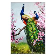"Павлины" 40*50см арт.0002B Картина стразами на подрамнике