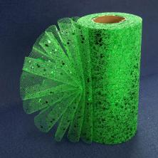 Фатин средней жесткости 15см с блестками арт.SF-605 св.зеленый-40