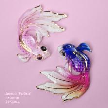 Декор "Рыбка" 25*30мм арт.ИВ-1061 микс