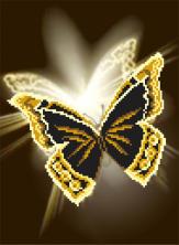 4046 "Зазеркалье" Рисунок на шелке бисером "Матренин Посад" 28*34см