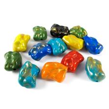 Бусины акрил 23*16мм арт.ФУ-2826 ассорти (50гр)