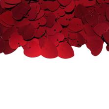 Пайетки цветные "Сердце" 15*15мм арт.FLK298 красный-003 (50гр)