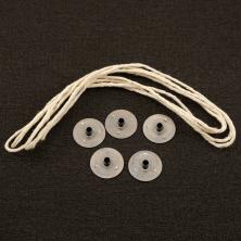 Фитиль d-2мм и фитиледержатель 1,4*3мм Набор для изготовления свечей