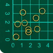 Кольцо соединительное  5,0*0,7мм арт.R-07 01-золото
