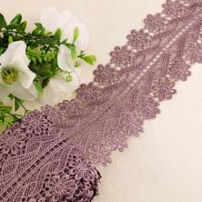 Кружево гипюр  90мм арт.ФУ-11330 т.сиреневый