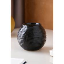 Ваза керамика 11*6*5см "Шарик" арт.4290541 черный