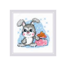 2045 "Морковка на счастье" Набор для вышивания мулине "Риолис" 15*15см