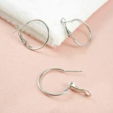 Заготовка для серег "кольцо" 20мм арт.SF-7687 серебро