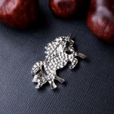 Брошь со стразами 