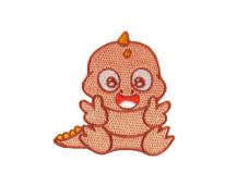 Термоаппликация "Динозаврик" 60*55мм арт.A-8639