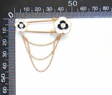 Булавка с цепочкой 50*15мм арт.X02-0331