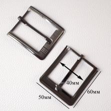 Пряжка металл 60*50/40мм арт.9207/4 т.никель