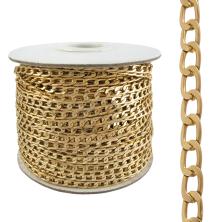 Цепь  7*4*1мм*1м арт.A1907 золото