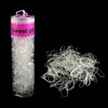 Резинки для косичек силиконовые арт.ФУ-11093 прозрачный