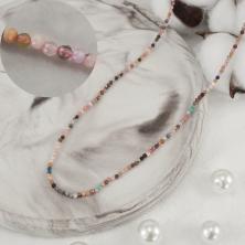 Бусины Микс "(Аметист, Горный хрусталь, Хризолит,Агат,Яшма и др." 3мм 38см арт.14935 микс (180бусин)