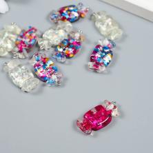 Подвеска акрил "Конфетка" 4*13*28мм арт.9233556 ассорти