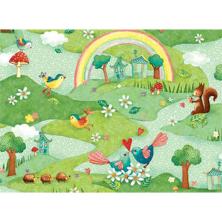 Ткань для пэчворка 60*110см Peppy Rainbow Woodland Panel 25885 MUL1 арт.4615