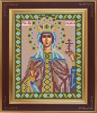 GALLA COLLECTION арт.М254 "Св.Людмила" Набор для вышивания бисером 12*15см