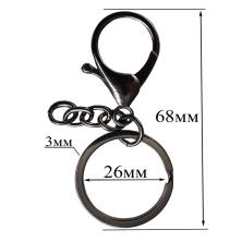 Карабин 35*20мм с кольцом 26*3мм арт.SF-332 т.никель