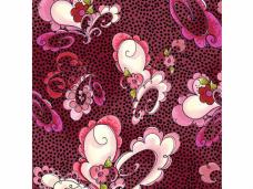 Ткань Peppy 60*110см Paisley Floral Panel  691-663 Magenta