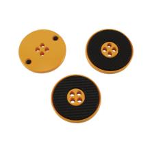 Пуговица арт.DX-0024 20мм 32L 056-желтый/черный