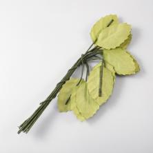 Листик на проволоке 1,9*2,9см арт.PFL-01 (12шт)